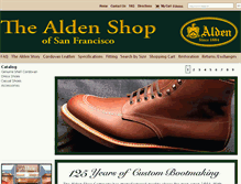 Tablet Screenshot of aldenshop.com